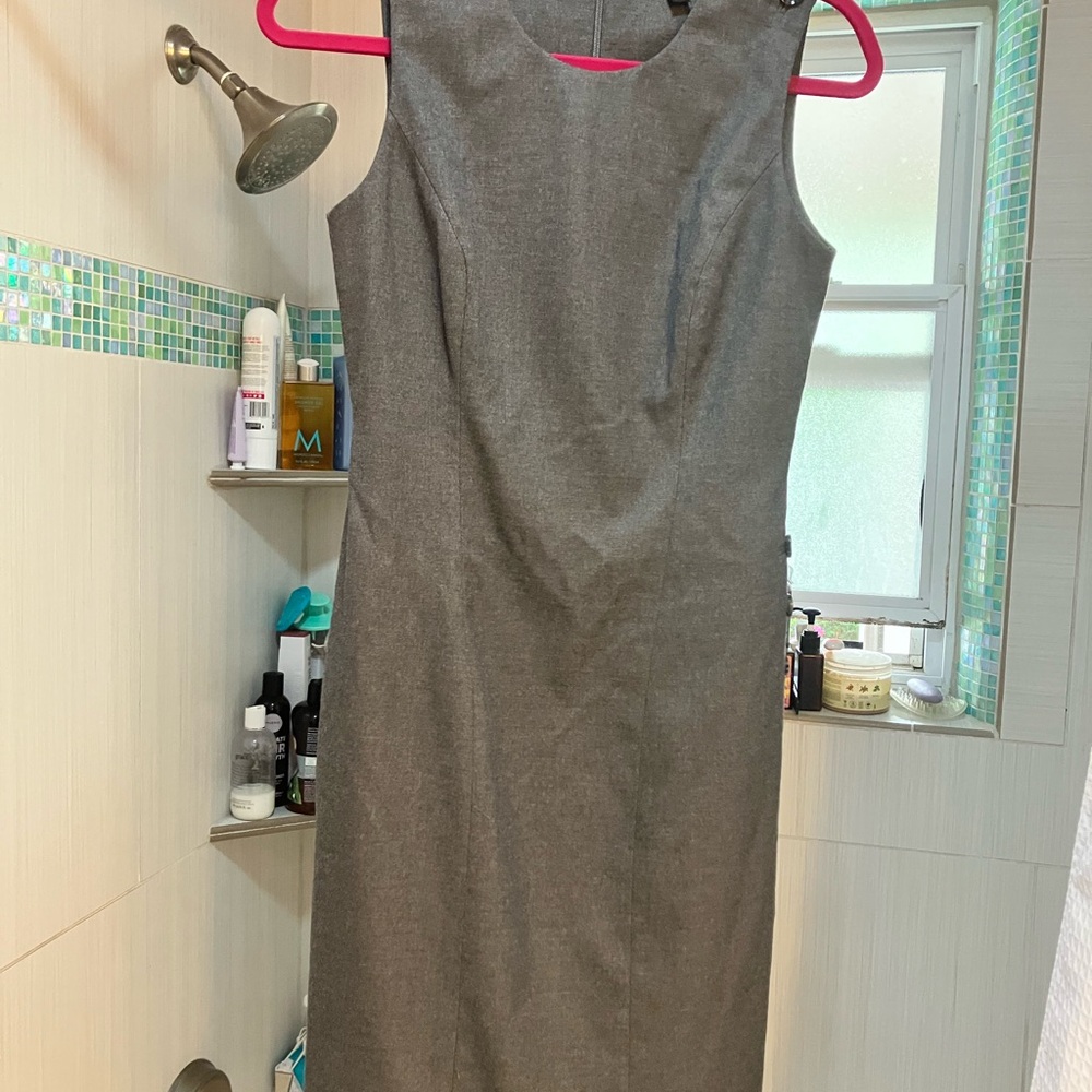 Banana Republic Gray Midi Dress